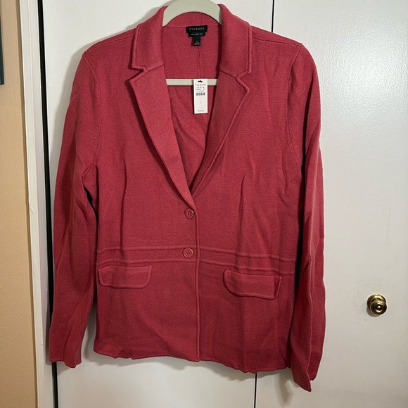 Talbots Sweaters - Talbots Sweater Jacket in Rosewood size L